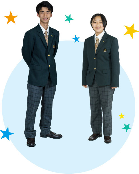 ブレザー/ネクタイ/スラックス